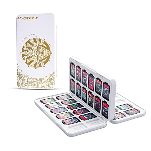 RHOTALL Game Card Case for Nintendo Switch and Switch OLED, Storage Card Box with 48 Game Cards Cartridge and 24 SD Cards Slots, Switch Games Holder with Magnetic Design - for Tears of the Kingdom