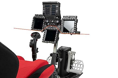 SimFab Flight Sim Add-on Kit MFD Holder Bracket Assembly Kit. Compatible with Thrustmaster MFD cougar bezels. WinWing MIP bezels or active displays. Config #12