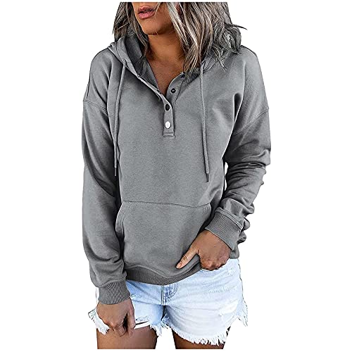 day prime 2023 special deals Thin Zip Up Hoodie Women Dressy Casual Hoodies For Women Long Sleeve Pullover Tops Drawstring Hooded Sweatshirts Fall Fashion Outfits 2023 Gray 2X