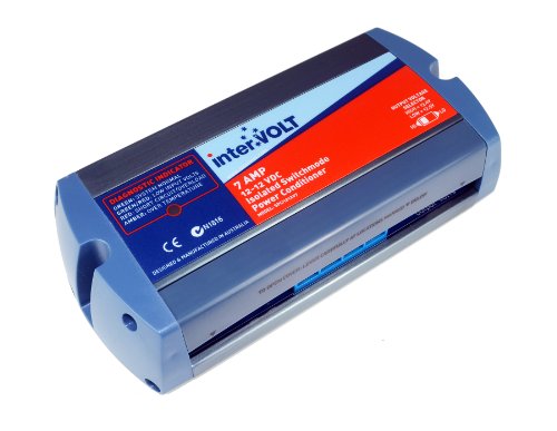 interVOLT 12V DC Stabilizer/Voltage Regulator/Power Conditioner/Battery Charger (10-16 VDC Input - 12.5/13.6 VDC Output) - Heavy Duty 7A DC-DC Isolated - Model SPCi121207