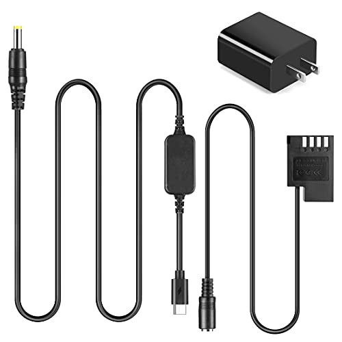 USB Type C Cable DMW-DCC12 BLF19 BLF19e DC Coupler Dummy Battery PD Adapter for Lumix DMC-GH5s GH5 G9LGK GH3 GH4 GH4K