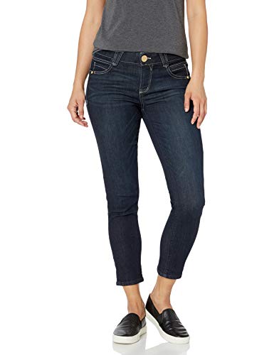Democracy womens Petite 'Ab'solution Crop Jeans, Dark Indigo, 12 Petite US