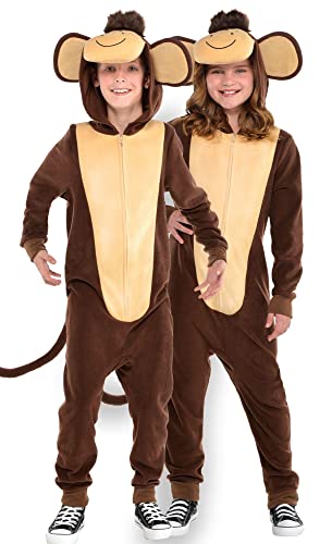Child Monkey Zipster Costume - Medium 8-10 , 1 Pc