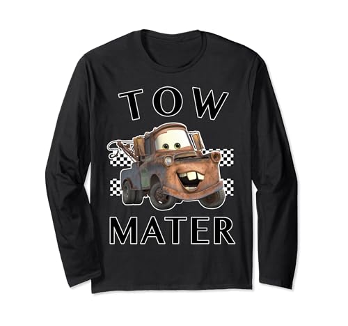 Disney Pixar Cars Tow Mater Finish Long Sleeve Tee Long Sleeve T-Shirt