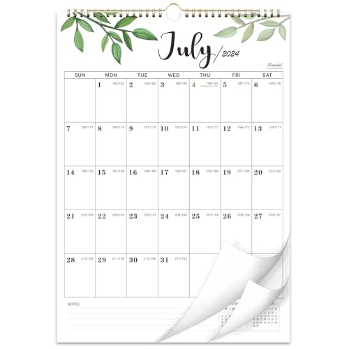 2024-2025 Calendar - Vertical Wall Calendar 2024-2025, JUL. 2024 to Dec. 2025, 12' x 17', Monthly Calendar 2024-2025 with Julian Date, Perfect for Planning