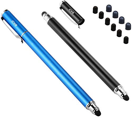 Bargains Depot (2 Pcs)[0.18-inch Fine Tip ] Stylus Touch Screen Pens 5.5' L Perfect for Drawing Writing Gaming Compatiable with Apple iPad iPhone Samsung Tablets and all Other Touch Screens
