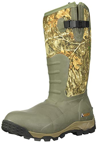 Rocky Men's Sport Pro Rubber 1200G Insulated Waterproof Outdoor Boot Knee High, Mossy Oak Break Up Country, 11 M US