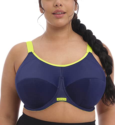 Elomi Women's Plus-Size Energise Underwire Sport Bra, Navy, 40J
