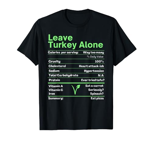Vegan Thanksgiving Shirt Vegetarian Save a Turkey T-Shirt