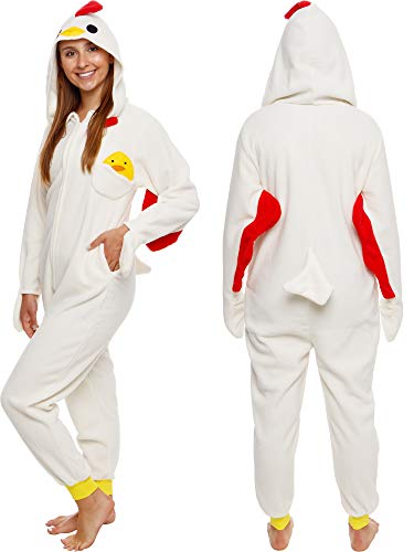 Slim Fit Adult Onesie - Animal Halloween Costume - Plush Fruit One Piece Cosplay Suit for Women and Men by FUNZIEZ!
