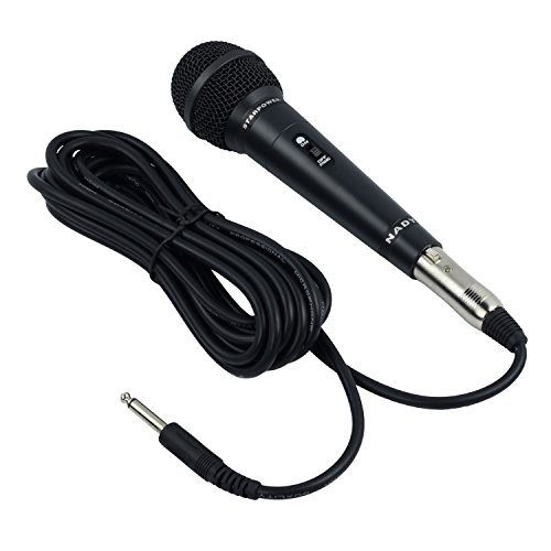 Nady SP-4C Dynamic Neodymium Microphone - Professional vocal microphone for performance, stage, karaoke, public speaking, recording - includes 15' XLR-to-1/4' cable