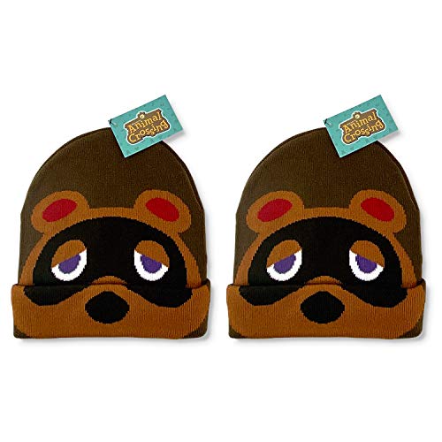 Controller Gear Authentic and Officially Licensed Animal Crossing - New Horizon- Tom Nook Beanie [2 Pack] - Not Machine Specific