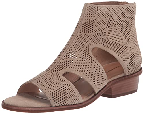 Lucky Brand Women's Sicole Gladiator Sandal Heeled, Dune, 8.5