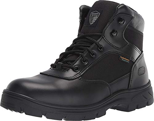 Skechers Men's New Wascana-Benen Military and Tactical Boot, Black, 12 M US
