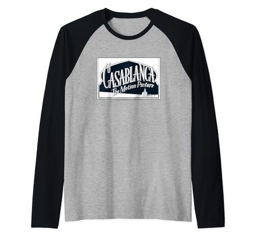 Casablanca Black and White Logo Raglan Baseball Tee