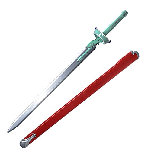 Sword Valley Cosplay Anime SAO Swords, Handmade Katana Samurai Sword Carbon Steel Blade, Hand Forged Lightning Flash Sword