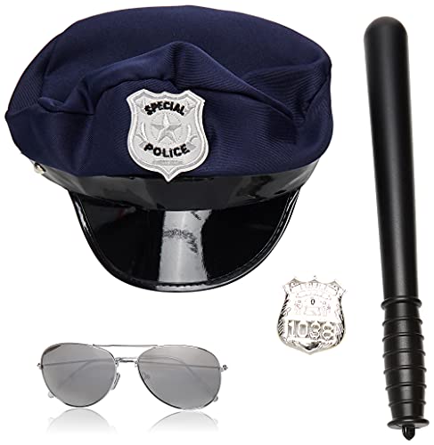 Forum Novelties mens Police Officer Accessory Kit Costume Accessories, Black, One Size US