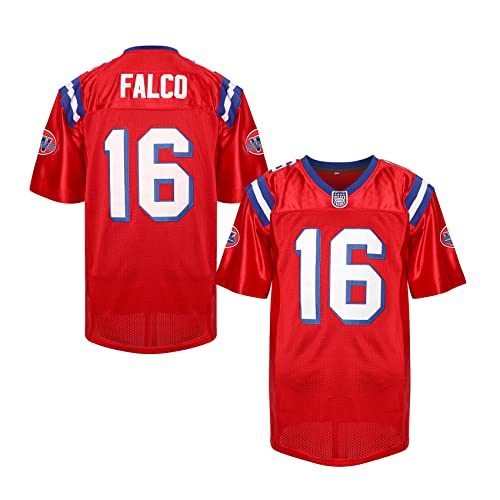 Men 16 Shane Falco Movie Football Jersey The Replacements Jersey Red (X-Large, Red)