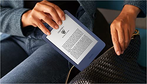 Kindle – The lightest and most compact Kindle, now with a 6” 300 ppi high-resolution display, and 2x the storage – Denim
