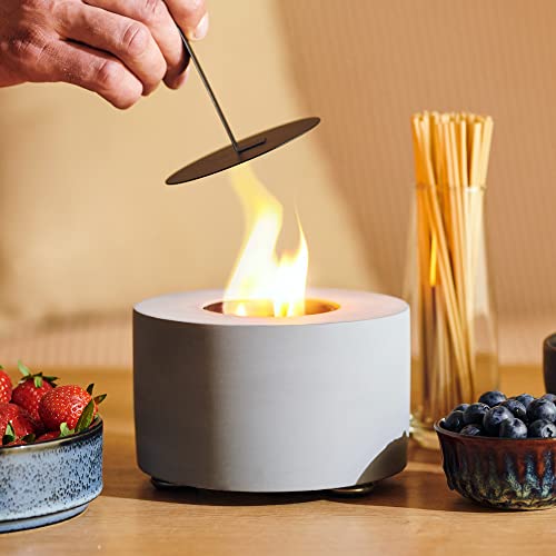 HomeBuddy Table Top Fire Pit Bowl - Tabletop Fire Pit, Long Burning Mini Fire Pit, Indoor Fireplace for Patio - Tabletop Fireplace - Fire Bowl with 50pcs. Marshmallow Sticks and Extinguisher