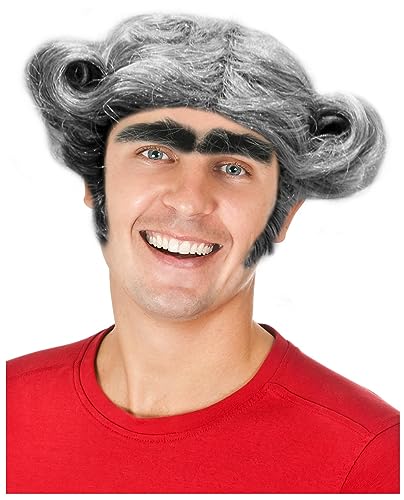 Costume Adventure Grey Character Wig Costume Grey Character Wig With Curls - One Size