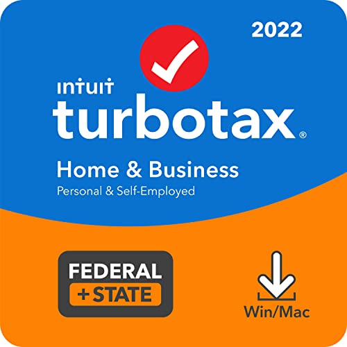 [Old Version] TurboTax Home & Business 2022 Tax Software, Federal and State Tax Return, [Amazon Exclusive] [PC/MAC Download]