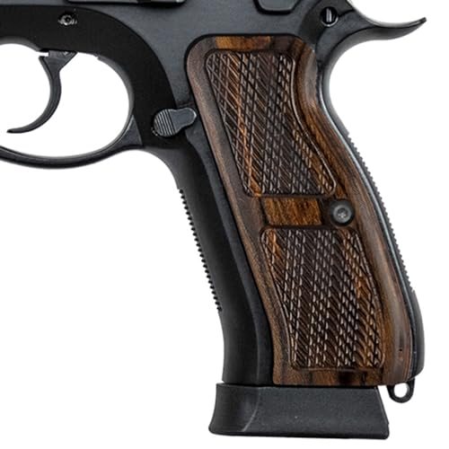 Guuun Wood Grip for CZ-75 Full Size SP-01 Grips Tactical Texture - Golden