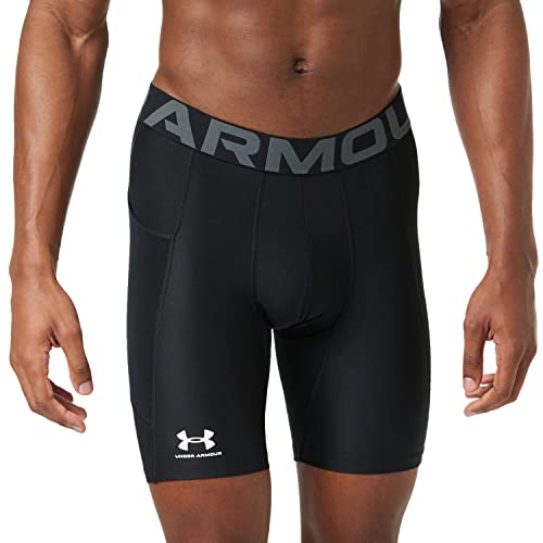 Under Armour Men's Armour HeatGear Compression Shorts , Black (001)/Pitch Gray, Small