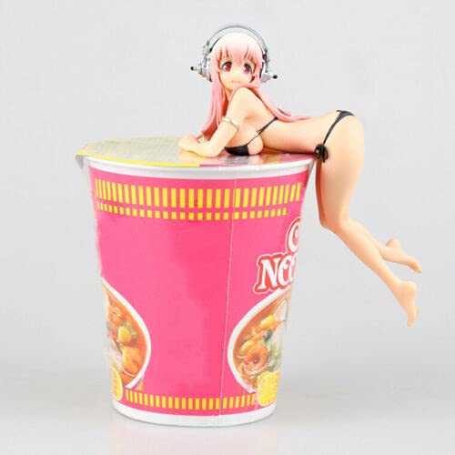 A.N. Cute Super Sonico Anime Figure Cup Noodle Stopper Swimsuit PVC Figure Toy Bulk Durable
