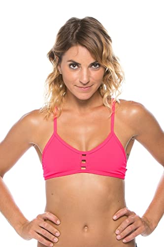 JOLYN Tomcat Women's Swimsuit Bikini Top, Hot Pink, Medium