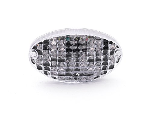 TP Motorcycle LED Brake Tail Light Clear Lens with Integrated Turn Signal Fit For Buell Firebolt, Blast, Lightning