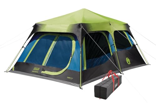 Coleman Camping Tent with Instant Setup, 4/6/8/10 Person Weatherproof Tent with WeatherTec Technology, Double-Thick Fabric, and Included Carry Bag, Sets Up in 60 Seconds