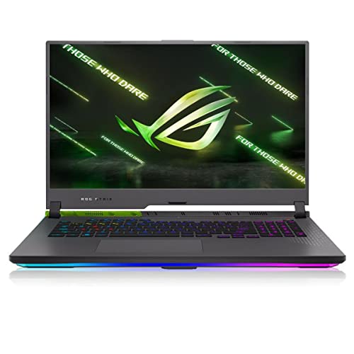 ASUS ROG Strix G17 (2022) Gaming Laptop, 17.3” 144Hz IPS FHD Display, NVIDIA GeForce RTX 3050 GPU, AMD Ryzen 7 6800H Processor, 16GB DDR5 RAM, 512GB SSD, RGB Keyboard, Windows 11, G713RC-RS73