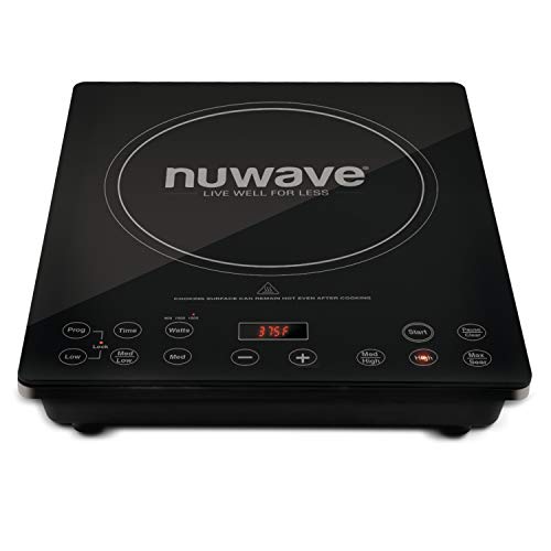 Nuwave Pro Chef Induction Cooktop, NSF-Certified, Commercial-Grade, Portable, Powerful 1800W, Large 8” Heating Coil, 94 Temp Settings 100°F - 575°F in 5°F, Shatter-Proof Ceramic Glass Surface