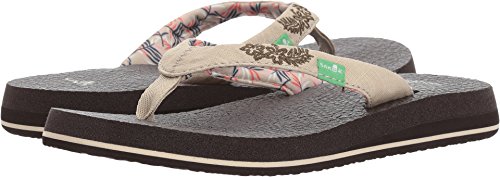 Sanuk Women's Yoga Paradise 2 Sandal - 1091869 Natural Paradise Palms - 8