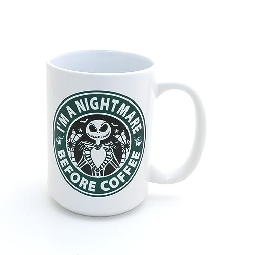 Nightmare Before Christmas Mug, Jack Skellington, Zero LennyMud by Lorrie Veasey