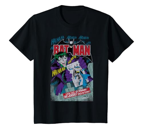 Kids DC Comics Batman And Joker Comic Cover T-Shirt