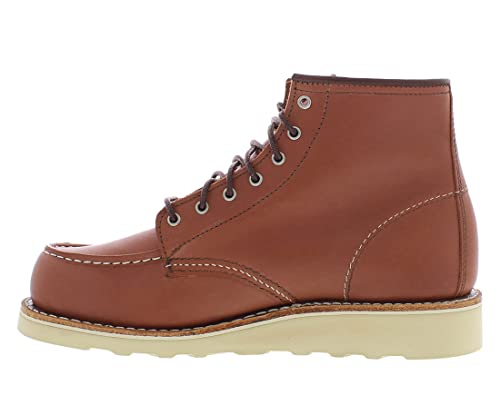 Red Wing Women's 6' Classic Moc Short Boot, Auburn (us_footwear_size_system, adult, women, numeric, medium, numeric_8)