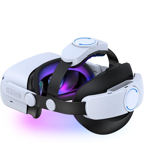 Kawaye Head Strap Compatible with Meta Quest 2, Double Knob Adjustable Comfortable Head Strap for Oculus Quest 2, Enhanced Support & Comfort Head Strap Accessories, Replacement for Elite Strap, MQ2000