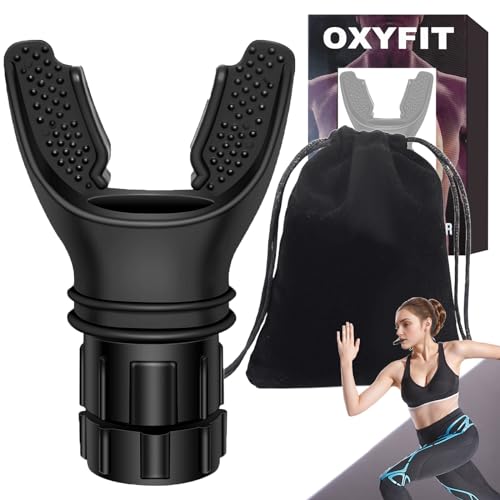 Oxyfit Breathe Trainer- Adjustable Resistance Training, Portable Trainer(Black)
