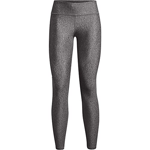 Under Armour Heatgear Armour Mid Pocketed Leggings, Charcoal Light Heather/White, Small
