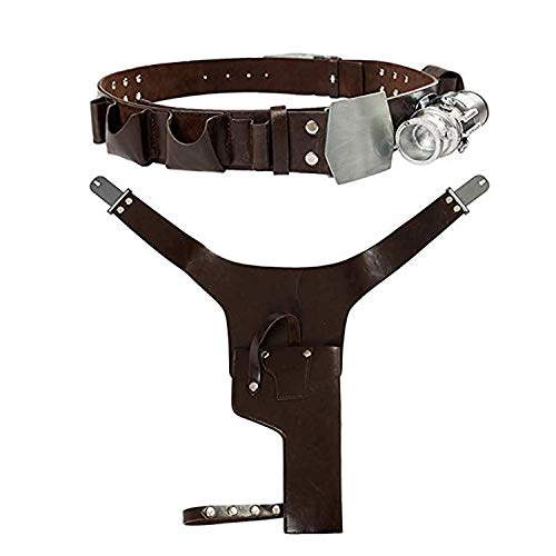 Men's Han Solo Cosplay Costume Halloween Cosplay Outfits Han Solo Vest Pants Belt