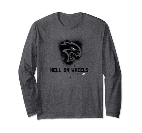 Dodge Hellcat Hell on Wheels Long Sleeve T-Shirt