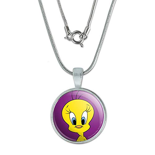 Looney Tunes Tweety Bird 0.75' Pendant with Sterling Silver Plated Chain