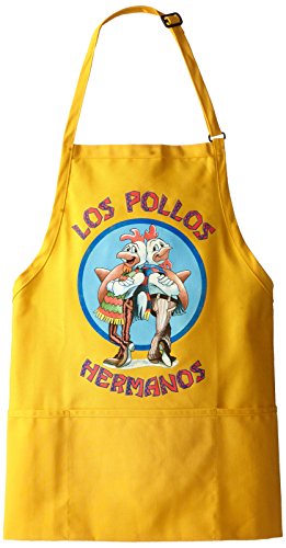 Breaking Bad Men's Los Pollos Hermanos Apron, Yellow, One Size