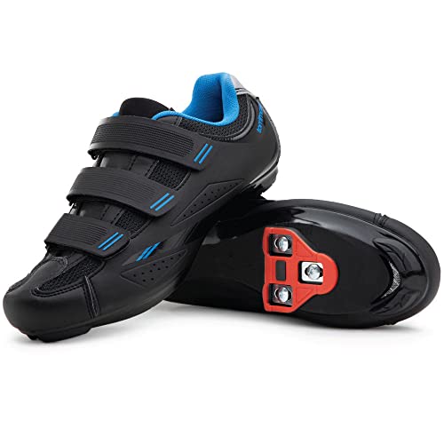 Tommaso Pista 100 Indoor Cycling Shoes for Women: Peloton Bike Compatbile with Pre-Installed Look Delta Cleats - Perfect for Spin Bike & Road Bike Use - Peleton Shoes Indoor Bike Shoe - Blue Delta 39