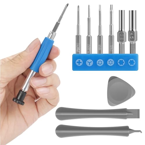 kwmobile Repair Tool Kit Compatible with Nintendo Switch (10 Pieces) - Screwdriver Set for Repairing and Fixing - Tools with Wide Compatibility