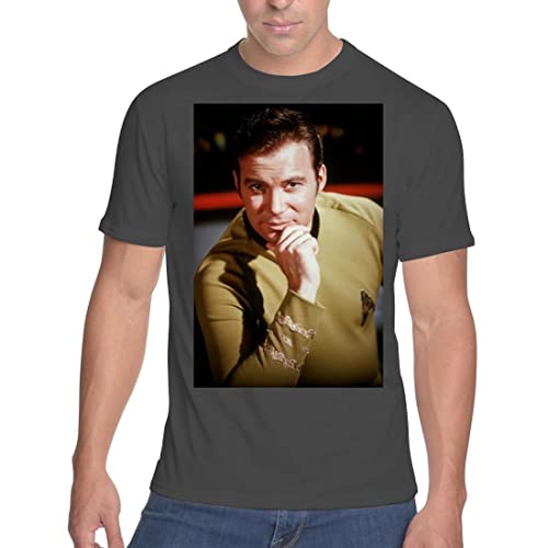 William Shatner - Men's Soft & Comfortable T-Shirt SFI #G156537, Black, XXX-Large