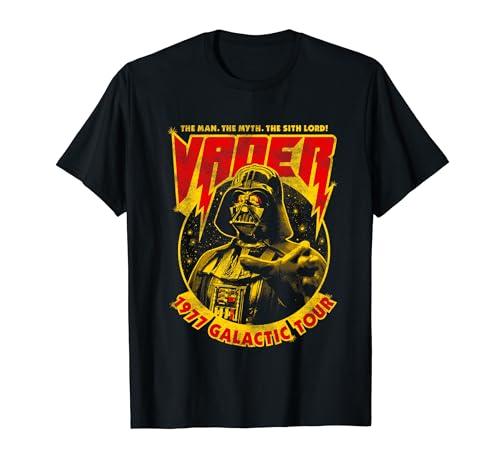 Star Wars Darth Vader 1977 Galactic Tour Poster T-Shirt
