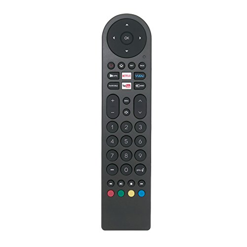 Replace Remote Control fit for RCA Smart LED LCD TV WX15244 WX15284 WX15163 SLD32A30RQ SLD32A45RQ SLD40A45RQ SLD40HG45RQ SLD50A45RQ with 5 APP Shortcut App Key